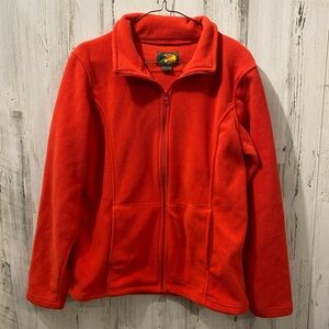 0606 Bass Pro Shops Red Fleece Full Zip Jacket